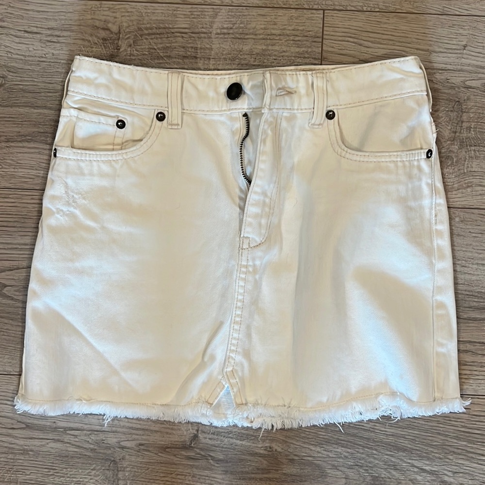 Free people white skirt size 0